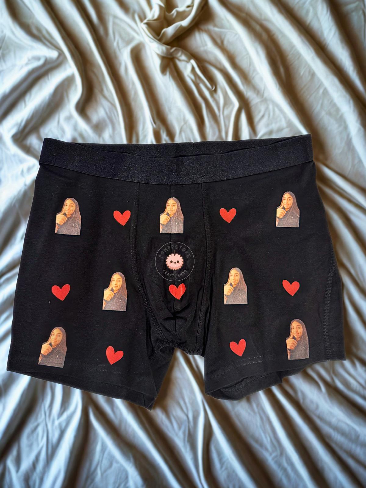Boxer personalizado con diseño romántico 💖