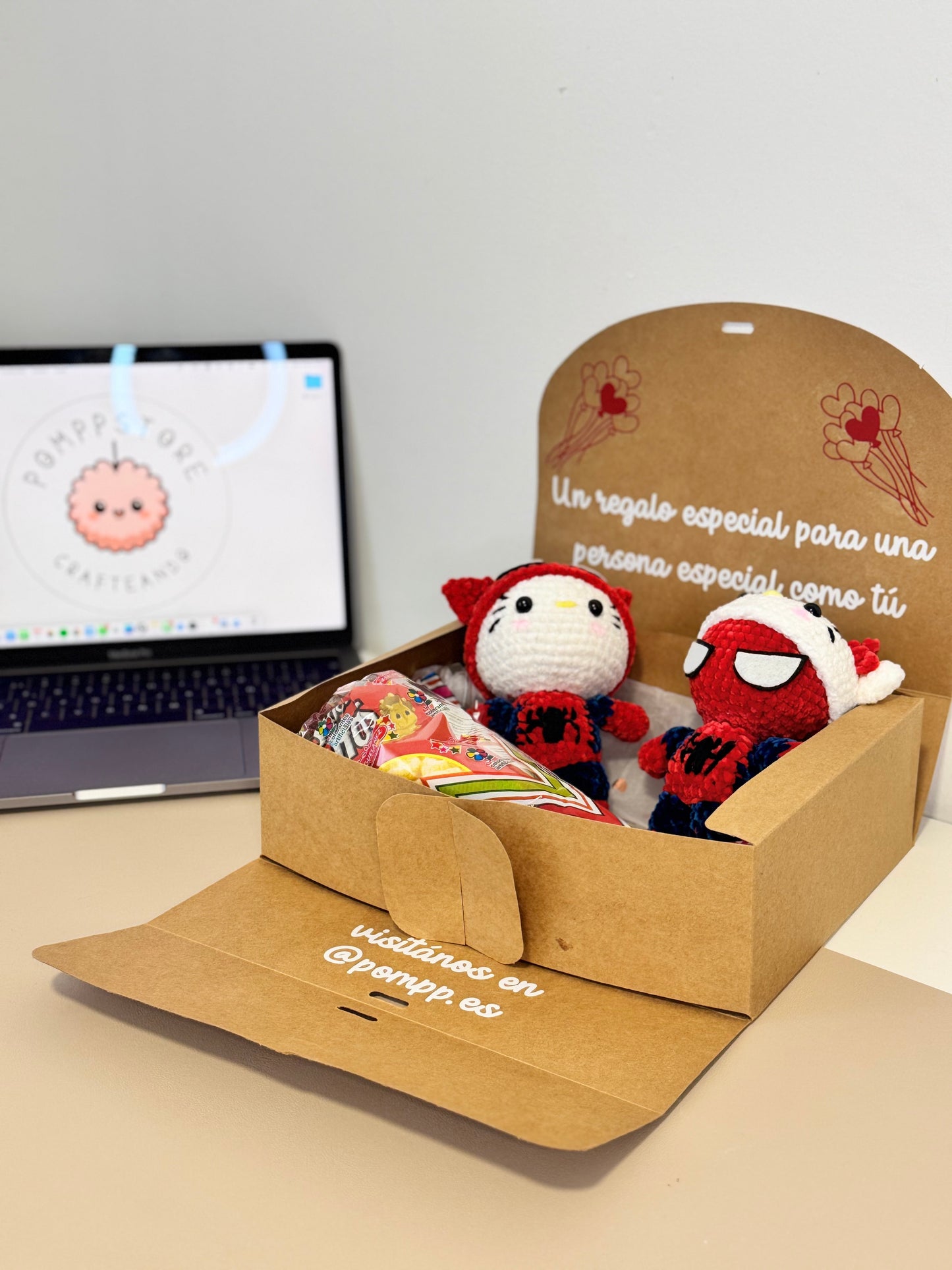 Pack San Valentín-Hello Kitty&Spiderman